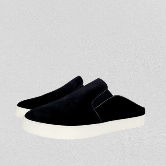Vince Shoes - VINCE GARVEY 2 SHEARLING SUEDE MULE SNEAKERS NEW